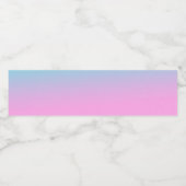 ÉTIQUETTE POUR BOUTEILLES D'EAU TEXTURE BLEU ROSE ART ABSTRAIT (Étiquettes simples)