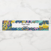 Étiquette Pour Bouteilles D'eau texture de 3 couleurs (Étiquettes simples)