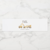 Étiquette Pour Bouteilles D'eau Thème de construction (Étiquettes simples)