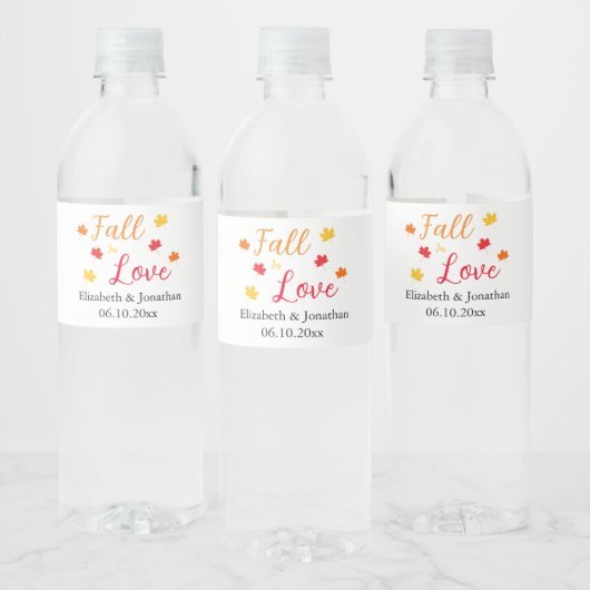 Étiquette Pour Bouteilles D'eau Tomber dans l'amour (Bouteilles)