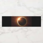 Étiquette Pour Bouteilles D'eau Total Solaire Eclipse 2017 Global Path (Étiquettes simples)