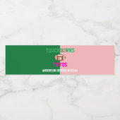 Étiquette Pour Bouteilles D'eau Touchdowns ou Tutus Genre Reveal (Étiquettes simples)