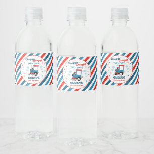 Étiquette Pour Bouteilles D'eau Train Anniversaire Décor Chugga Chugga Deux Deux