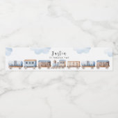 Étiquette Pour Bouteilles D'eau Train chugga chugga deux deux 2e anniversaire (Étiquettes simples)