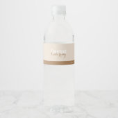 Étiquette Pour Bouteilles D'eau Traiteur Gourmet (Devant)