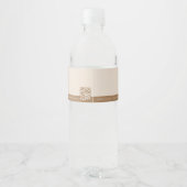 Étiquette Pour Bouteilles D'eau Traiteur Gourmet (Dos)