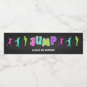 Étiquette Pour Bouteilles D'eau Trampoline Anniversaire Étiquette bouteille d'eau (Étiquettes simples)