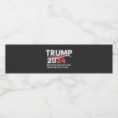 Étiquette Pour Bouteilles D'eau trump 2024 (Étiquettes simples)