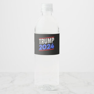 Étiquette Pour Bouteilles D'eau Trump 2024 Pour le président Donald Jr. Maga Elect