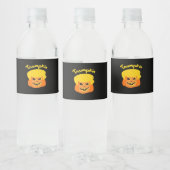 Étiquette Pour Bouteilles D'eau Trumpkin Citrouille Halloween Design - Retro Sloga (Bouteilles)