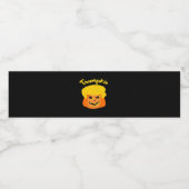 Étiquette Pour Bouteilles D'eau Trumpkin Citrouille Halloween Design - Retro Sloga (Étiquettes simples)