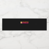 Étiquette Pour Bouteilles D'eau Trumpkin Donald Classic (Étiquettes simples)