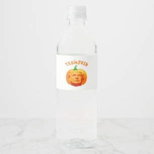 Étiquette Pour Bouteilles D'eau Trumpkin drôle Costume d'Halloween - Retro MAGA St