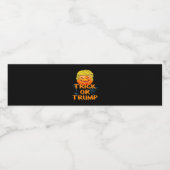 Étiquette Pour Bouteilles D'eau Trumpkin Drôle Design Pour Halloween (Étiquettes simples)