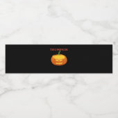 Étiquette Pour Bouteilles D'eau Trumpkin Jack-O-Lantern Classique (Étiquettes simples)