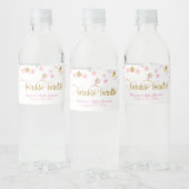 Étiquette Pour Bouteilles D'eau Twinkle Little Star Rose & Gold (Bouteilles)