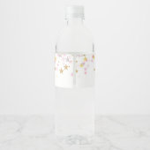 Étiquette Pour Bouteilles D'eau Twinkle Little Star Rose & Gold (Dos)