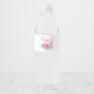 Étiquette Pour Bouteilles D'eau Un à Melon fête d'anniversaire