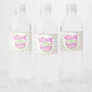 Étiquette Pour Bouteilles D'eau Un dans un Melon 1er Birthday Water Bottle Étiquet