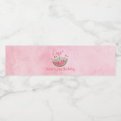 Étiquette Pour Bouteilles D'eau Un dans un Melon Watermelon Premier anniversaire (Étiquettes simples)