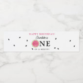 Étiquette Pour Bouteilles D'eau Un dans une pastèque Melon Été Bannière d'annivers (Étiquettes simples)