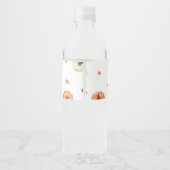 Étiquette Pour Bouteilles D'eau Un Petit Baby shower Citrouille (Dos)