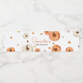 Étiquette Pour Bouteilles D'eau Un Petit Baby shower Citrouille (Étiquettes simples)