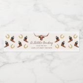 Étiquette Pour Bouteilles D'eau Un petit Baby shower de cowboy (Étiquettes simples)