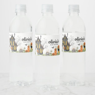 Étiquette Pour Bouteilles D'eau Un Petit Boo Hantait Le Baby shower Halloween