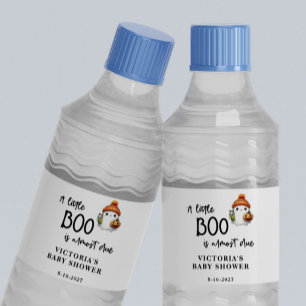 Étiquette Pour Bouteilles D'eau Un petit Boo presque Baby shower