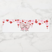 Étiquette Pour Bouteilles D'eau Un petit coquette coquette (Étiquettes simples)