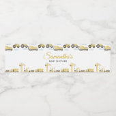 Étiquette Pour Bouteilles D'eau Under Construction Baby Shower (Étiquettes simples)