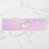 Étiquette Pour Bouteilles D'eau Unicorn Party Collection! (Étiquettes simples)