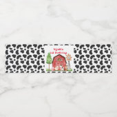 Étiquette Pour Bouteilles D'eau Vache Imprimer ferme Premier anniversaire Boire Ét (Étiquettes simples)