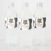 Étiquette Pour Bouteilles D'eau Vache moderne Imprimer Rodéo Filles Bottes Anniver (Bouteilles)