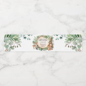 Étiquette Pour Bouteilles D'eau Verdure rustique Le Baby shower forestier des bois (Étiquettes simples)