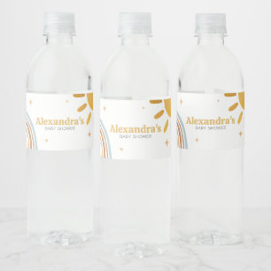 Étiquette Pour Bouteilles D'eau Voici le Baby shower Son Boy