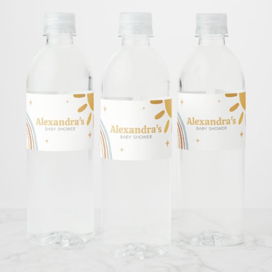 Étiquette Pour Bouteilles D'eau Voici le Baby shower Son Boy (Bouteilles)