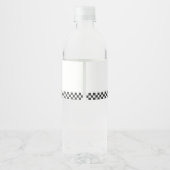 Étiquette Pour Bouteilles D'eau Voiture de course Anniversaire (Dos)