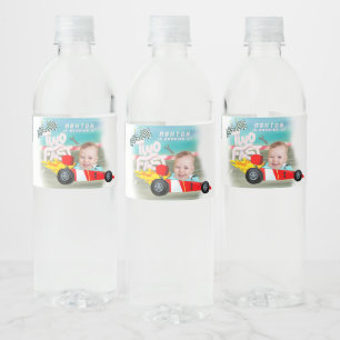 Étiquette Pour Bouteilles D'eau Voiture de course Anniversaire deux jeûne