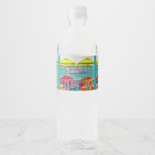 Étiquette Pour Bouteilles D'eau Week-end de célibataire aux vibes de Key West