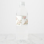 Étiquette Pour Bouteilles D'eau Whimsical Winter Onederland Nutcracker Birthday (Dos)