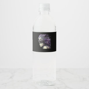 Étiquette Pour Bouteilles D'eau Whimsigoth Drôle Design pour Halloween