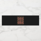 Étiquette Pour Bouteilles D'eau Whimsigoth Golden Vinework Graphisme (Étiquettes simples)