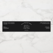 Étiquette Pour Bouteilles D'eau Year Established Black Body Butter Jar Label (Étiquettes simples)