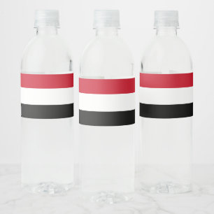 Étiquette Pour Bouteilles D'eau Yemen flag