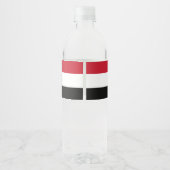 Étiquette Pour Bouteilles D'eau Yemen flag (Dos)