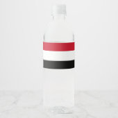 Étiquette Pour Bouteilles D'eau Yemen flag (Devant)