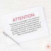 Étiquette pour conseiller la police de Tourette (Enveloppe)