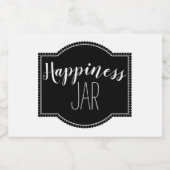 Étiquette pour le bonheur, joyeux jarre de gratitu (Étiquettes simples)